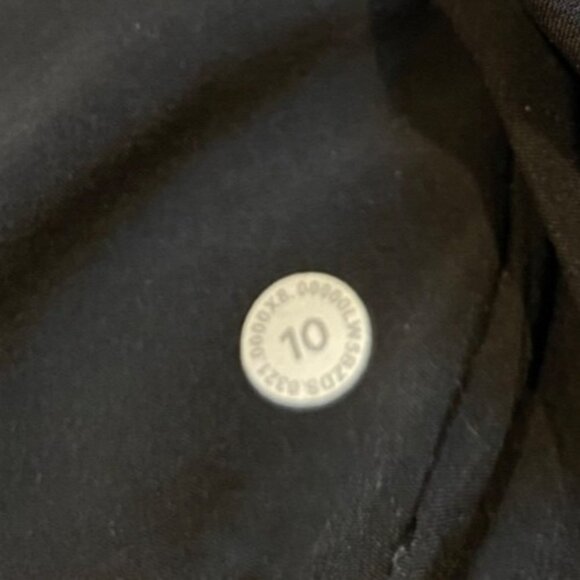 Lululemon Black On The Fly Jogger Pant Elastic Waist Women's Size 10 W5BZDS - Picture 4 of 5